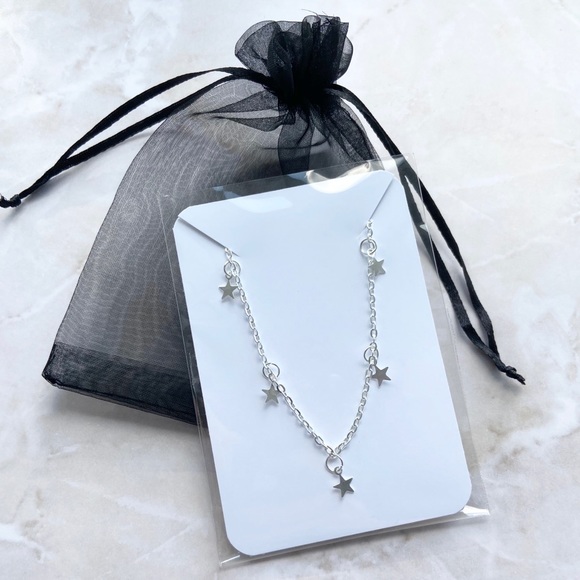 3/$15 Silver Star Choker - Picture 3 of 3